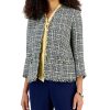 Kasper Women's Tweed 3/4-Sleeve Open-Front Blazer
