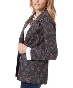 Sam Edelman Women's Margot Printed Single-Breasted Blazer -CeCe cloth-shop 22815207 fpx