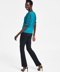 CeCe Slim Bootcut Pants 5 CeCe Slim Bootcut Pants -CeCe cloth-shop 22815286 fpx