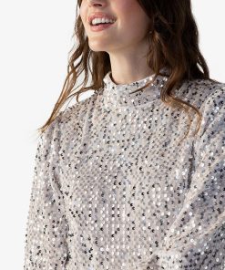 Sanctuary All Nighter Mock-Neck Top -CeCe cloth-shop 22836411 fpx