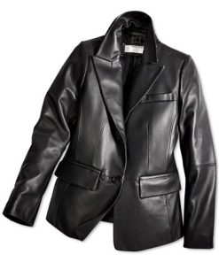 Anne Klein Women's Leather Blazer Coat 2 Anne Klein Women's Leather Blazer Coat -CeCe cloth-shop 22850615 fpx