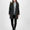 Michael Kors Women's Faux-Fur-Trim Hooded Puffer Coat, Created For Macy's