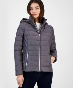 Michael Kors Women's Hooded Packable Down Puffer Coat, Created For Macy's