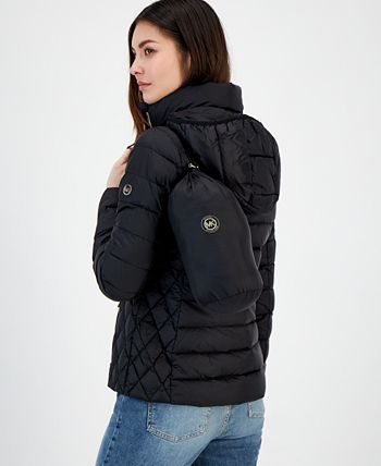 Women's Hooded Packable Down Puffer Coat, Created For Macy's Michael Kors Women's Hooded Packable Down Puffer Coat, Created For Macy's -CeCe cloth-shop