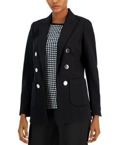 Anne Klein Women's Faux Double-Breasted Jacket -CeCe cloth-shop 22863450 fpx 1
