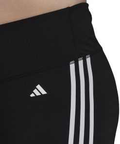 ADIDAS Essentials Plus Size 3-Stripes High-Waisted Shorts -CeCe cloth-shop 22864906 fpx