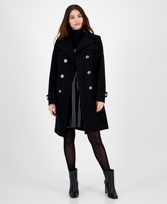 Women's Double-Breasted Peacoat Coat, Created For Macy's Michael Kors Women's Double-Breasted Peacoat Coat, Created For Macy's -CeCe cloth-shop