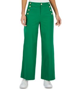 Charter Club Women's Wide-Leg Sailor Pants, Created For Macy's 2 Charter Club Women's Wide-Leg Sailor Pants, Created For Macy's -CeCe cloth-shop 22865852 fpx