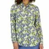 Charter Club Women's Linen Butterfly Tab-Sleeve Shirt, Created For Macy's