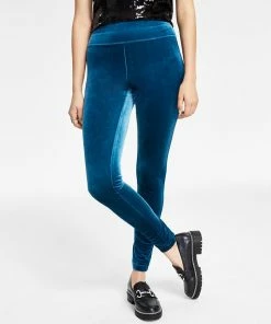 INC International Concepts Women's Velvet Non-Seam Skinny Leggings, Created For Macy's