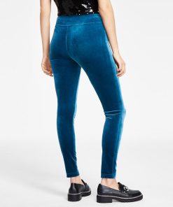 INC International Concepts Women's Velvet Non-Seam Skinny Leggings, Created For Macy's 3 INC International Concepts Women's Velvet Non-Seam Skinny Leggings, Created For Macy's -CeCe cloth-shop 22875263 fpx