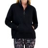 ID Ideology Plus Size Mock-Neck Long-Sleeve Fleece Sweatshirt, Created For Macy's