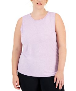 ID Ideology Plus Size Keyhole-Back Tank Top, Created For Macy's