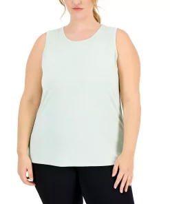 ID Ideology Plus Size Keyhole-Back Tank Top, Created For Macy's -CeCe cloth-shop 22905527 fpx