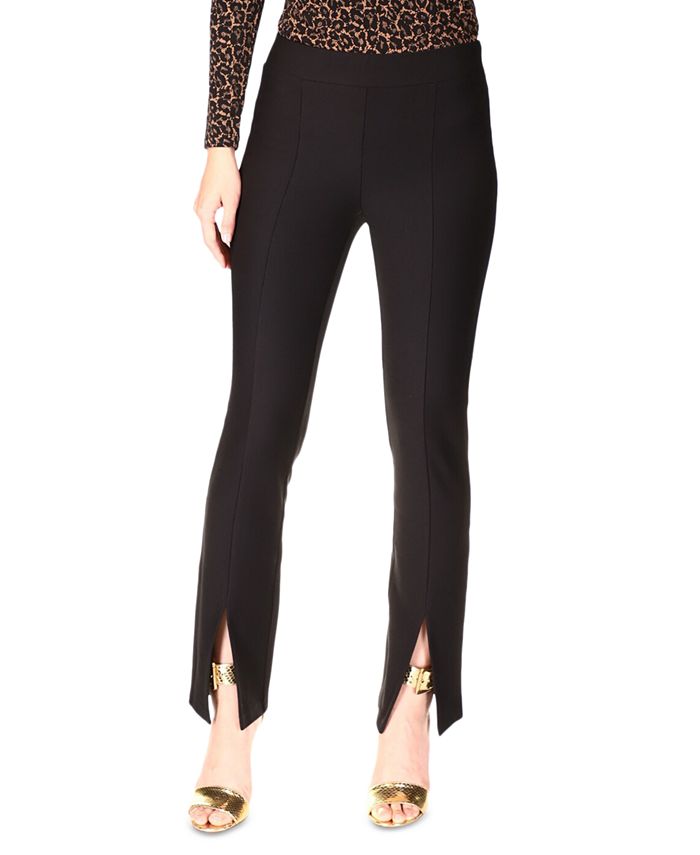 Michael Kors Women's Seamed Split-Hem Leggings 1 Michael Kors Women's Seamed Split-Hem Leggings