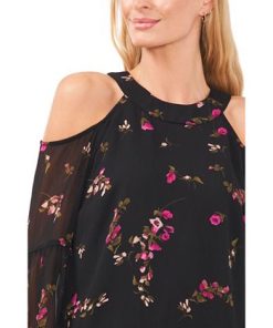 CeCe Women's Floral Cold Shoulder Blouse -CeCe cloth-shop 22938490 fpx