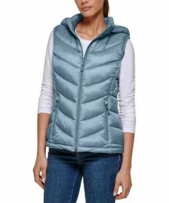 Charter Club Women's Packable Hooded Puffer Vest, Created For Macy's