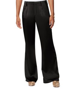Sam Edelman Women's Codie High-Rise Satin Flare Pants