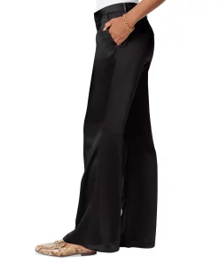 Sam Edelman Women's Codie High-Rise Satin Flare Pants -CeCe cloth-shop 22970064 fpx