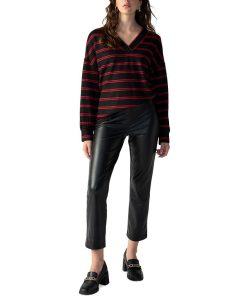 Sanctuary Women's Cozy V-Neck Waffle-Knit Tunic