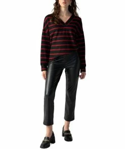 Sanctuary Women's Cozy V-Neck Waffle-Knit Tunic