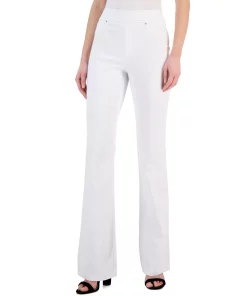 INC International Concepts Women's High-Rise Pull-On Flare-Leg Pants, Created For Macy's -CeCe cloth-shop 22979399 fpx