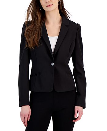 Women's Puff-Shoulder One-Button Blazer, Created For Macy's INC International Concepts Women's Puff-Shoulder One-Button Blazer, Created For Macy's -CeCe cloth-shop