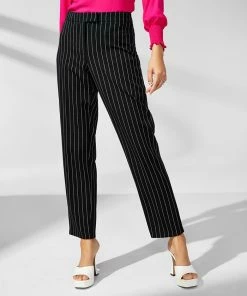Anne Klein Women's Pinstripe Straight-Leg Pants