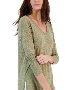 INC International Concepts Women's Burnout Long-Sleeve Tunic, Created For Macy's 6 INC International Concepts Women's Burnout Long-Sleeve Tunic, Created For Macy's -CeCe cloth-shop 22986891 fpx