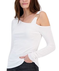 INC International Concepts Women's One-Shoulder Asymmetric Top, Created For Macy's -CeCe cloth-shop 22986983 fpx