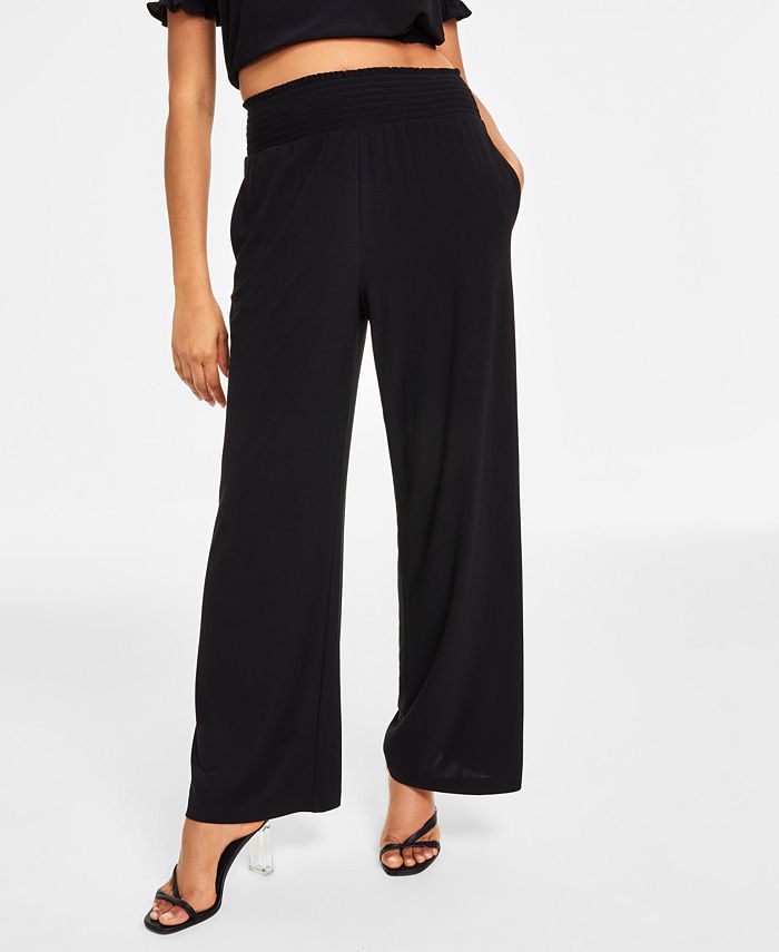Pull-On Wide-Leg Pants, Created For Macy's Bar III Pull-On Wide-Leg Pants, Created For Macy's -CeCe cloth-shop