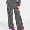 Bar III Women's Printed Wide-Leg Pants, Created For Macy's
