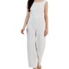 Connected Women's Scuba Crepe Sleeveless Wide-Leg Jumpsuit
