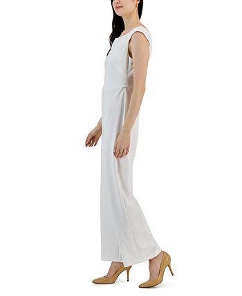 Women's Scuba Crepe Sleeveless Wide-Leg Jumpsuit Connected Women's Scuba Crepe Sleeveless Wide-Leg Jumpsuit -CeCe cloth-shop