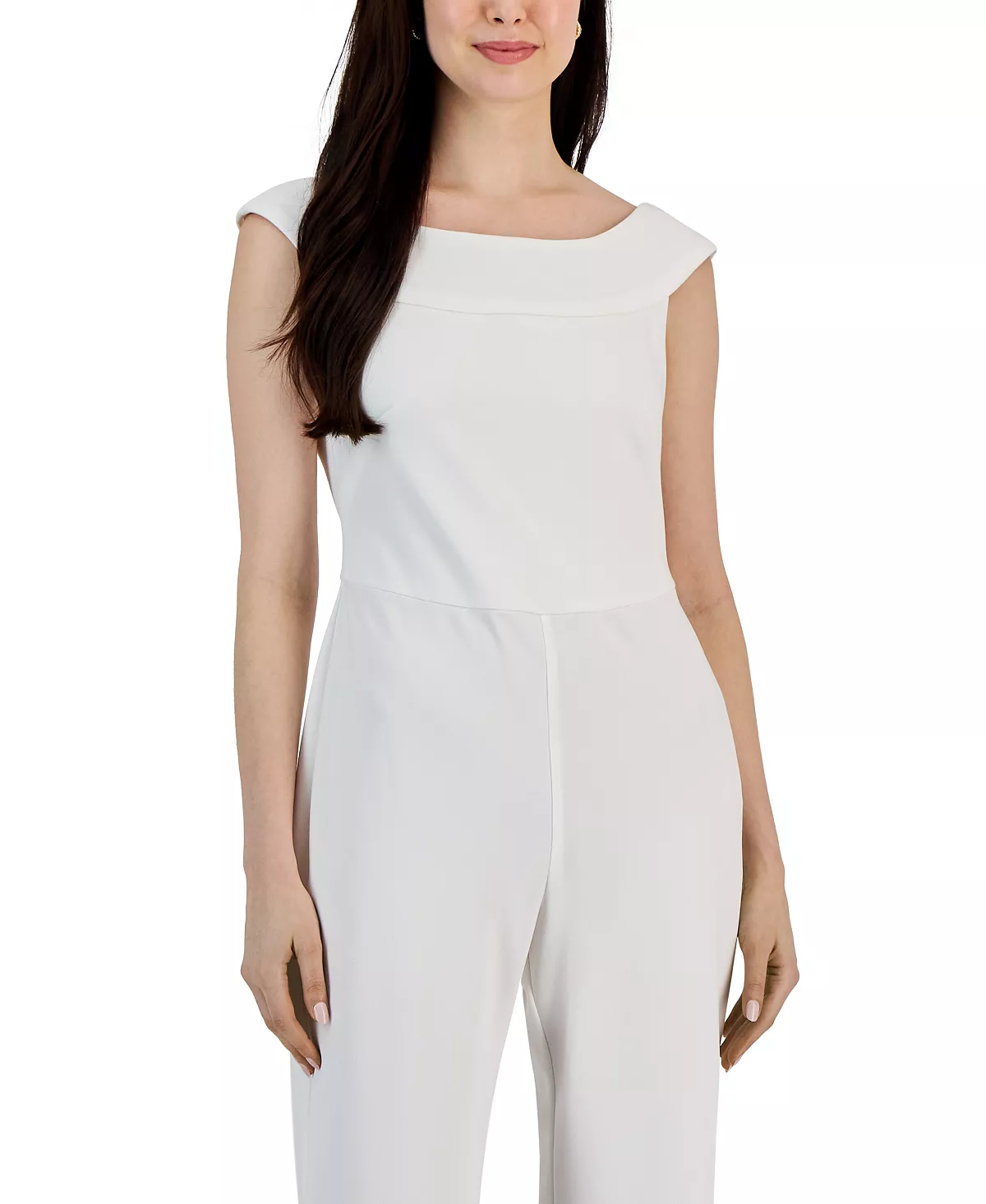 Women's Scuba Crepe Sleeveless Wide-Leg Jumpsuit Connected Women's Scuba Crepe Sleeveless Wide-Leg Jumpsuit -CeCe cloth-shop