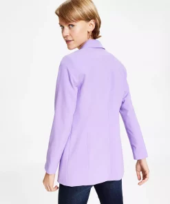 Bar III Women's Bi-Stretch Faux-Double-Breasted Jacket, Created For Macy's 8 Bar III Women's Bi-Stretch Faux-Double-Breasted Jacket, Created For Macy's -CeCe cloth-shop 23033402 fpx