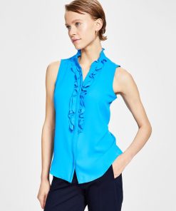 Bar III Women's Ruffled Top, Created For Macy's