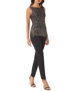 Adrianna Papell Women's Beaded Sleeveless Boat-Neck Top -CeCe cloth-shop 23033694 fpx