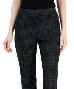 Anne Klein Women's Compression Printed High-Rise Bootcut Pull-On Pants 4 Anne Klein Women's Compression Printed High-Rise Bootcut Pull-On Pants -CeCe cloth-shop 23098564 fpx