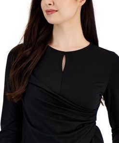 Anne Klein Women's Houndstooth One-Button Compression Blazer -CeCe cloth-shop 23098586 fpx