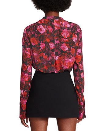 Women's Hudson Chiffon Split-Neck Top Steve Madden Women's Hudson Chiffon Split-Neck Top -CeCe cloth-shop