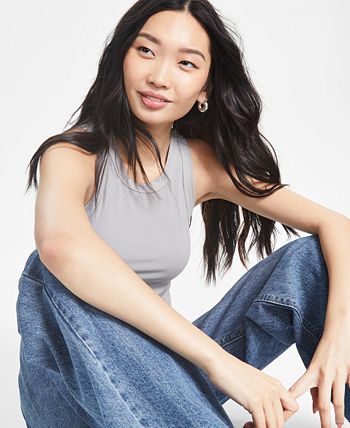 Women's Sleeveless Crewneck Ribbed Tank Top And Now This Women's Sleeveless Crewneck Ribbed Tank Top -CeCe cloth-shop