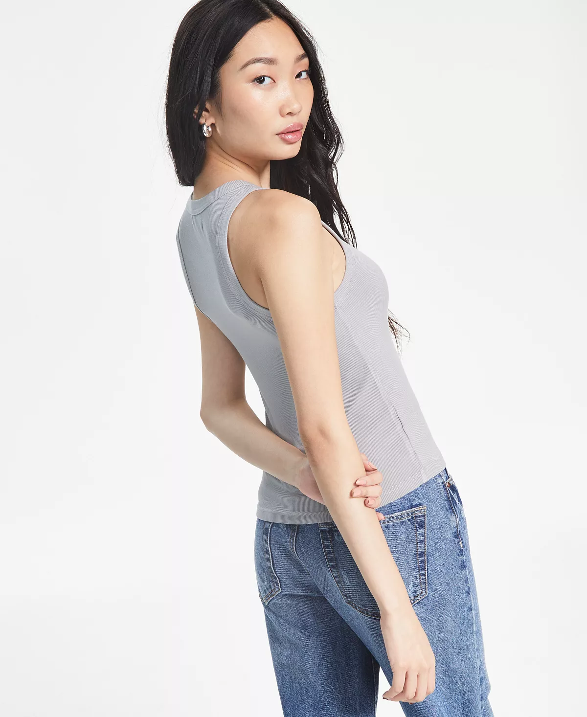 Women's Sleeveless Crewneck Ribbed Tank Top And Now This Women's Sleeveless Crewneck Ribbed Tank Top -CeCe cloth-shop