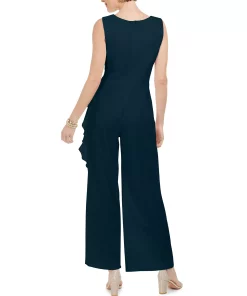 Connected Ruffled Jumpsuit 5 Connected Ruffled Jumpsuit -CeCe cloth-shop 23110771 fpx