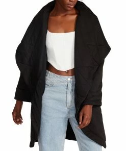 Steve Madden Women's Quilted Jones Open-Front Jacket