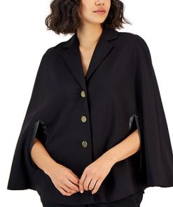 Anne Klein Women's Notch-Collar Cape-Sleeve Jacket -CeCe cloth-shop 23151159 fpx