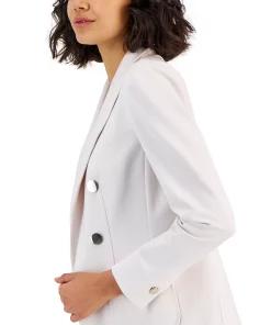 Anne Klein Women's Compression Faux Double-Breasted Jacket -CeCe cloth-shop 23151166 fpx