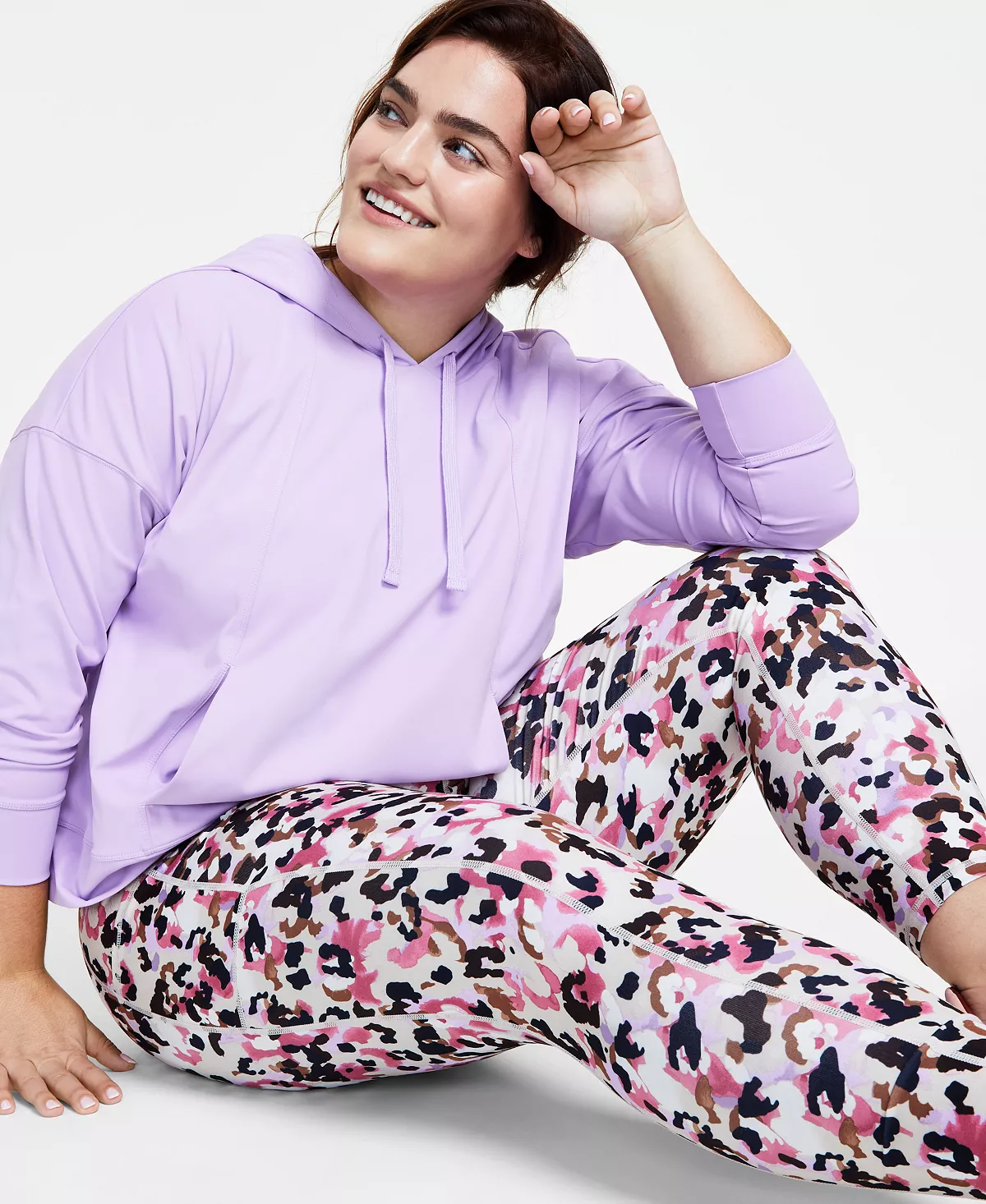 Plus Size Cheetah Splash 7/8 Leggings, Created For Macy's ID Ideology Plus Size Cheetah Splash 7/8 Leggings, Created For Macy's -CeCe cloth-shop