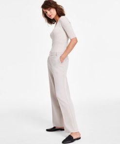 Alfani Women's Pull-On Wide-Leg Pants, Created For Macy's 2 Alfani Women's Pull-On Wide-Leg Pants, Created For Macy's -CeCe cloth-shop 23158248 fpx