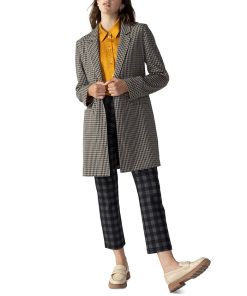Sanctuary Women's Carly Houndstooth Longline Blazer -CeCe cloth-shop 23159241 fpx